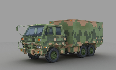 Military tram supply tram military command vehicle military shelter vehicle communication vehicle logistics support vehicle 3d model