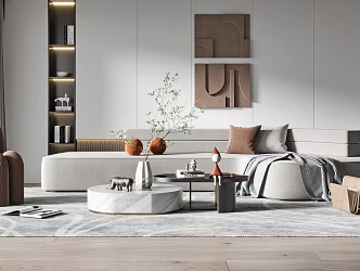 Modern Sofa Coffee Table Combination Sofa Coffee Table 3d model
