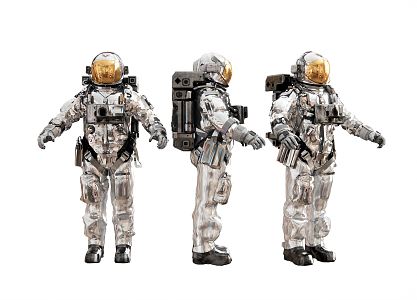 Modern Astronaut Virtual Character Astronaut Sculpture Statue Art Ornaments 3d model