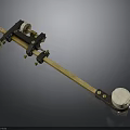 Vintage Mechanical Equipment Featuring Brass Rod Black Clamps And White Knobs