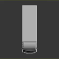 Shiny Silver Box Truck 3D Model With Smooth Metallic Surface And Reflective Finish