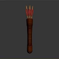 Handcrafted Traditional Arrow Weapon Stored in Leather Quiver with Extra Arrow