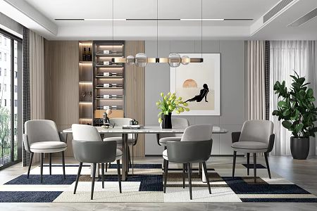 Modern Restaurant 3d model