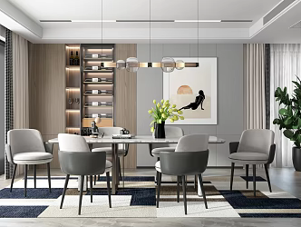 Modern Restaurant 3d model