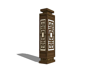 New Chinese Lawn Lamp Landscape Lamp Wall Lamp Post Low Lamp Lantern Floor Lamp Garden Lamp 3d model