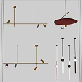 Modern Hanging Pendant Lights With Metal Frames And Multiple Light Heads For Home Decor