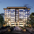 Modern Residential Building With Shower And Sauna Facilities