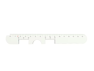 Industrial Measuring Ruler Tool With Clear Scale And Precision Design Features 3d model