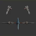 Fantasy Weapons Collection Featuring Sharp Blades Glowing Details And Metallic Accents