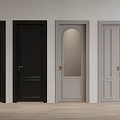 Modern Hinged Doors with Glass Panels Black White Designs and Double Door Style