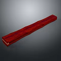 Red Wood Plant Derived Long Strip Natural Decorative Wooden Piece With Smooth Surface