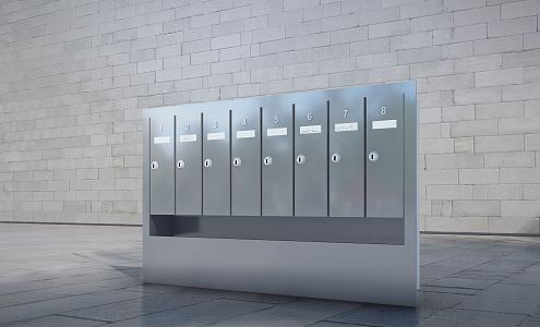 Modern mailbox 3d model