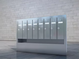 Modern mailbox 3d model