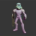 Modern Robot Warrior Mechanical Combat Police Mechanical Armor 3d model