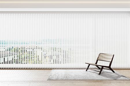 Modern venetian blinds dream curtain 3d model