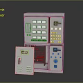 Industrial Electrical Control Box With Multiple Buttons Switches And Indicator Lights