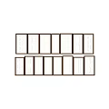 New Chinese-style openwork window component 3d model