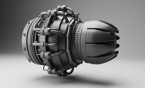 jet engine 3d model