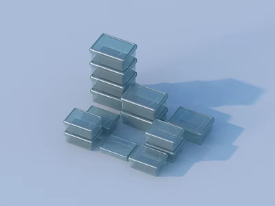 Lunch Box Lunch Box Lunch Box Box 3D Model 3d model