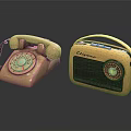 Vintage CUPID Headphones And Speakers Featuring Classic Retro Design Look
