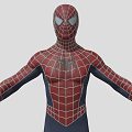 Detailed Spider Man 3D Model With Red And Blue Costume And Full Body Pose