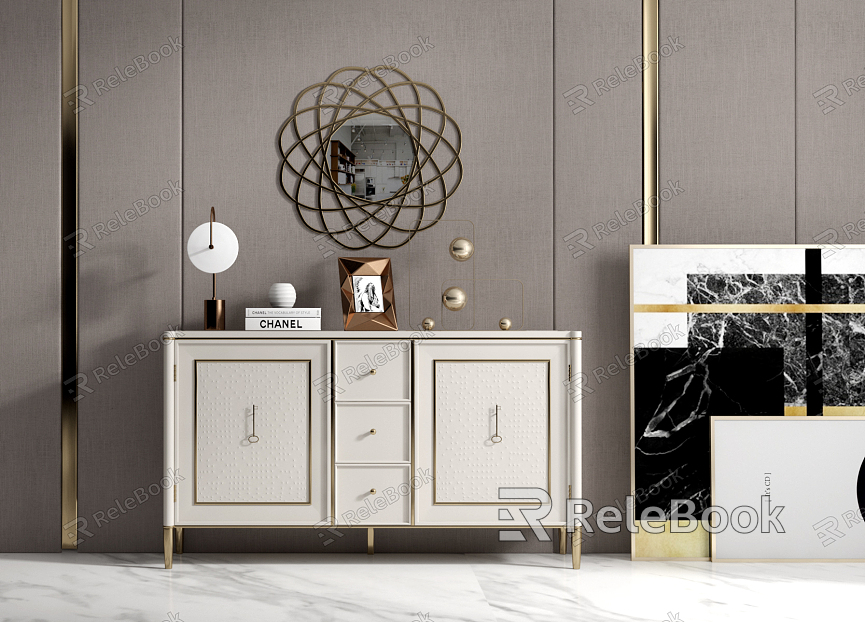 Light Luxury Side Cabinet model