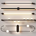 Modern Wall Sconces With Various Designs Including Strip Ring And Spherical Bulbs
