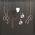 Modern chandelier 3d model