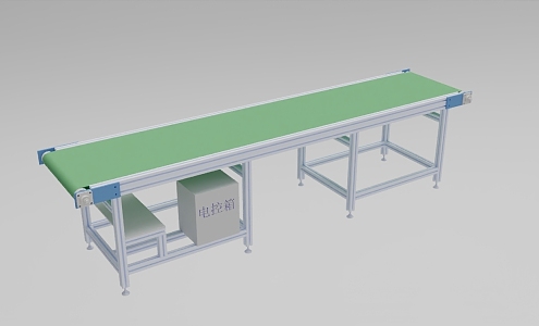 Industrial equipment assembly line 817 3d model