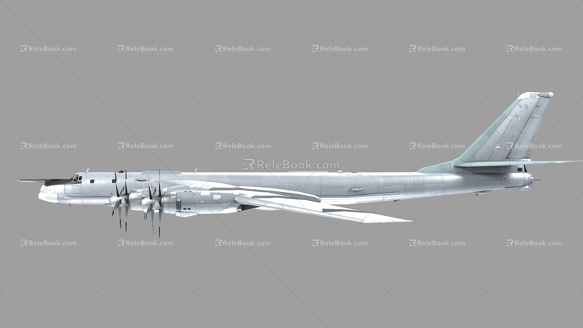 PBR Russia Figure 95 Figure 95 Tu95 Tu95 Ty95 Ty95 Long Range Strategic Bomber 3d model