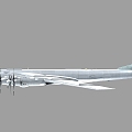 PBR Russia Figure 95 Figure 95 Tu95 Tu95 Ty95 Ty95 Long Range Strategic Bomber 3d model