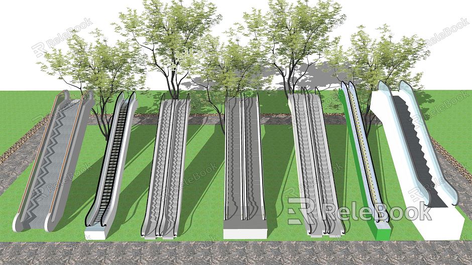 Modern Elevator Escalator Combination model