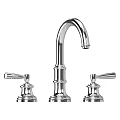 Chrome Finish Traditional Two Handle Widespread Faucet With Classic Design