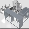 Industrial Equipment With Metal Frame And Precision Mechanical Components