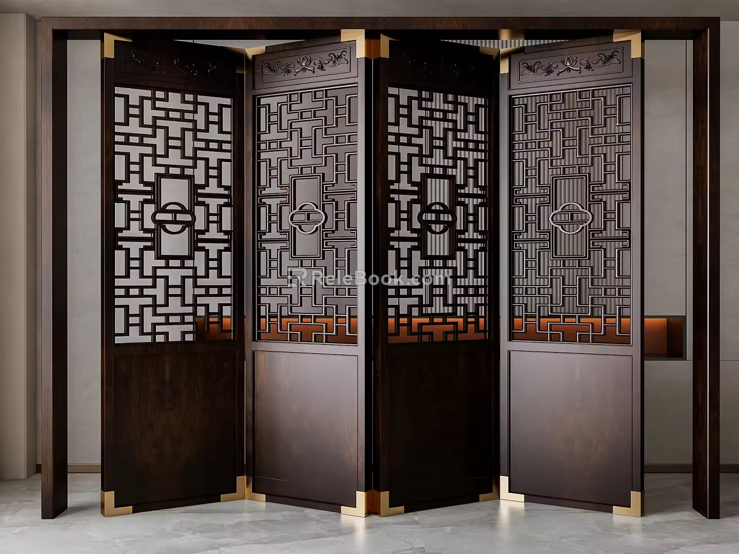 Folding door 3d model