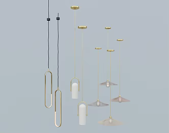 Light Luxury Chandelier Fashion Chandelier 3d model