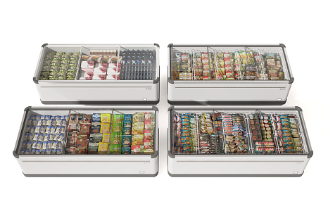 Modern Freezer 3d model