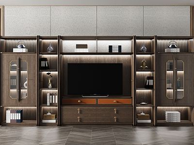 New Chinese TV Background Cabinet TV Cabinet model