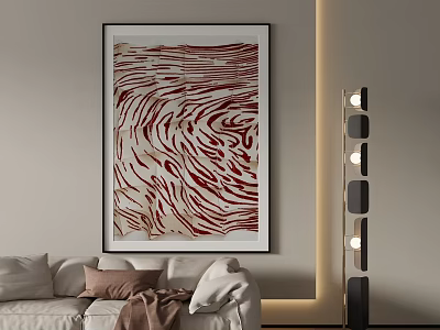 modern decorative painting 3d model