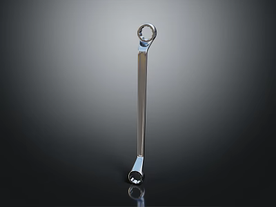 High Quality Metal Double Ended Wrench With Shiny Surface For Hardware Tools 3d model