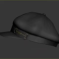 Stylish Gray Hat With Adjustable Strap And Metal Buckle Detail Design