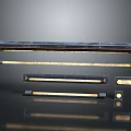 Modern Linear Lighting Combination with Metal Frame and Gold Accents for Living Room