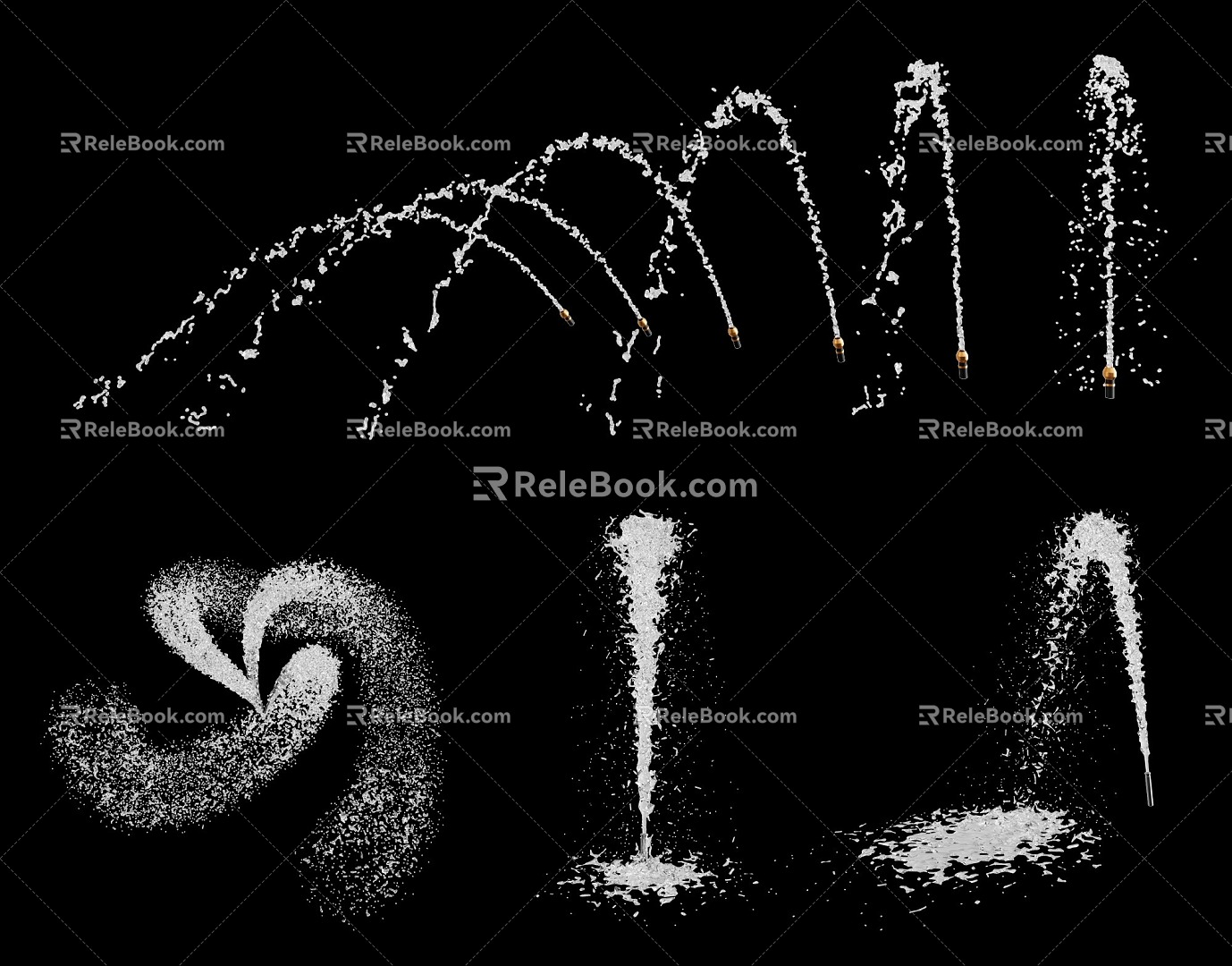 modern fountain fountain water flow model