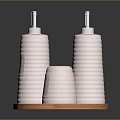 Jar Salt Jar Seasoning Jar Porcelain Jar Realistic Container 3d model