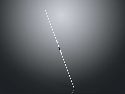 Lightweight Carbon Fiber Fishing Rod With Reel And Comfortable Handle 3d model