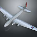 Long-range bomber Modern bomber 3d model