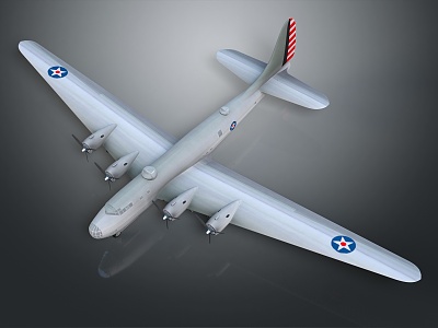 Long-range bomber Modern bomber 3d model