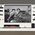 Projector Audio Fireplace 3d model