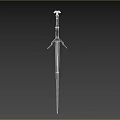Medieval Style Sword With Metal Blade Wooden Hilt And Decorative Guard