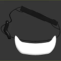 ZEN BUDDY White Neckband Entertainment Device With Audio Relaxation And Portable Design Features